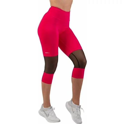 NEBBIA High-Waist 3/4 Length Sporty Leggings Pink XS