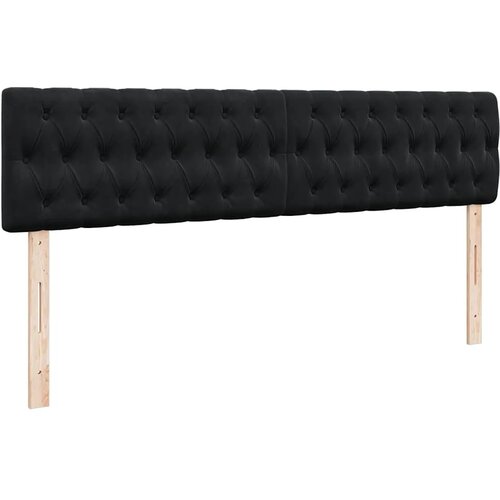  Krevet s madracem crni 200x200 cm bar&amp;scaron;un - Crna 200 x 200 cm Dizajn s gumbima Slike