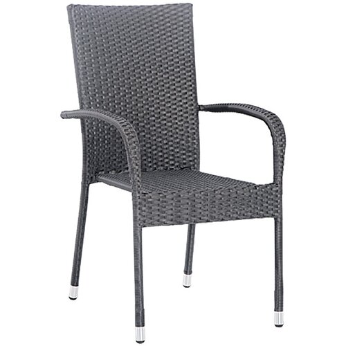 SUNFUN Vrtni stol Sunfun Neila (63 x 56 x 94 cm, jeklo in polietilen, antracitne barve) Cene