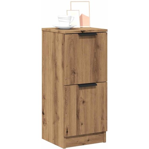 vidaXL Komoda 2 kosa artisian hrast 30x30x70 cm konstruiran les Cene