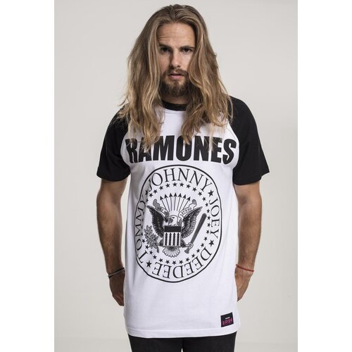 Merchcode Ramones Circle Raglan T-shirt wht/blk Cijene