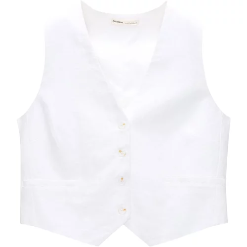 Pull&Bear Prsluk od odijela bijela