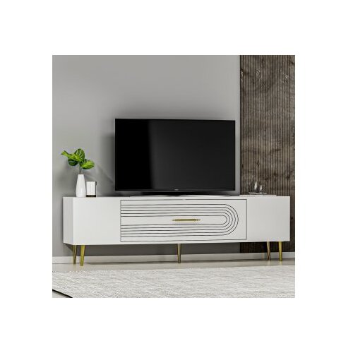 Hanah home tv polica Dekol3 white gold Slike
