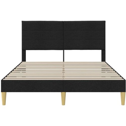  Okvir za krevet s uzglavljem Crna 140 x 200 cm tkanina - Crna 140 x 200 cm Slike