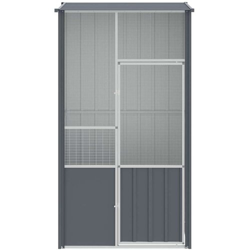vidaXL Kavez za ptice antracit 115 x 78 x 200 cm od pocinčanog čelika Cijene