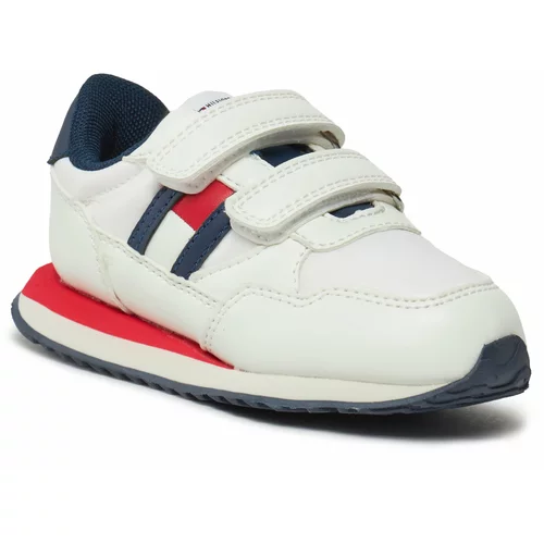 Tommy Hilfiger Superge Flag Low Cut Velcro Sneaker T1B9-33129-0208 M White 100