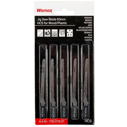 Womax List za ubodnu testeru 77mm, Za drvo i plastiku, 5 komada Slike