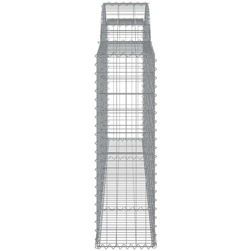  Lučne gabionske ko&amp;scaron;are 5 kom 300x30x100/120cm pocinčano željezo Slike