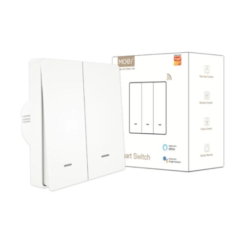 Moes® SMART ZIGBEE PAMETNI PREKIDAC EU SA 2 PREKIDACA BELI ZS-B-EU2-WH-MS Cene