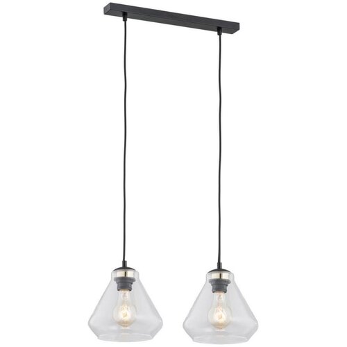  Argon 0854 - Luster na sajli DECORATO 2xE27/15W/230V crna Cene