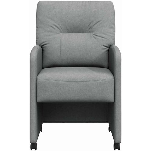  Trpezarijske stolice 2 pcs Svjetlosiva 57 x 67 x 95 cm tkanina Slike