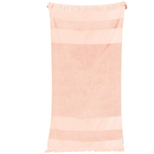 Sunnylife Rožnata bombažna brisača za plažo Summer Stripe, 175 x 90 cm Cene
