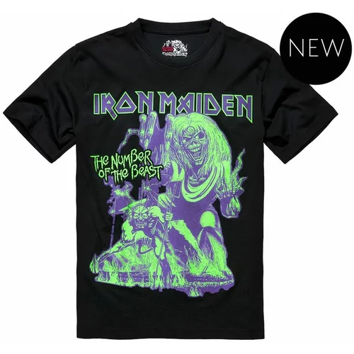 Brandit Iron Maiden T-Shirt Number of the Beast I, Crna