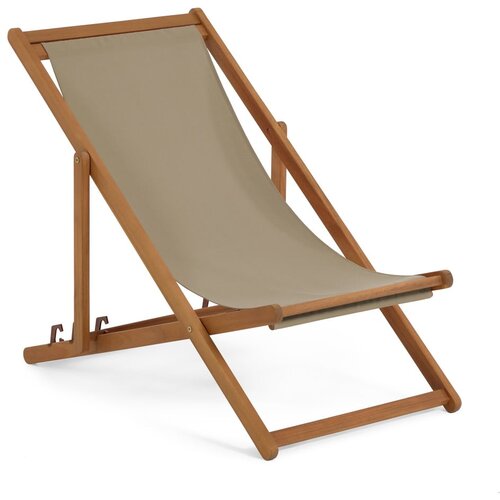 Kave Home temno zelen zložljiv ležalnik za plažo iz akacijevega lesa la forma adredna Cene