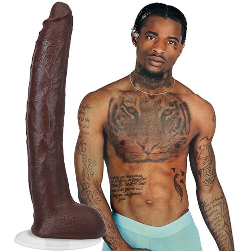 Doc Johnson Damion Dayski Realistic ULTRASKYN Dildo 12"/30cm Chocolate Cene