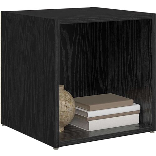  Set TV komoda 2 pcs 37 x 35 x 37,5 cm Crna Konstruirano drvo Slike