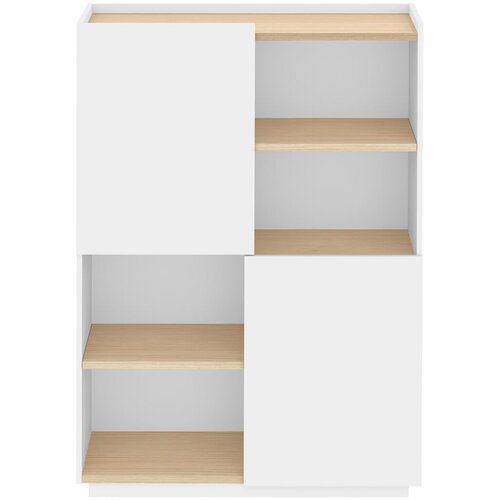 TemaHome Bela mat knjižna omara 100x147 cm Nina - TemaHome Cene