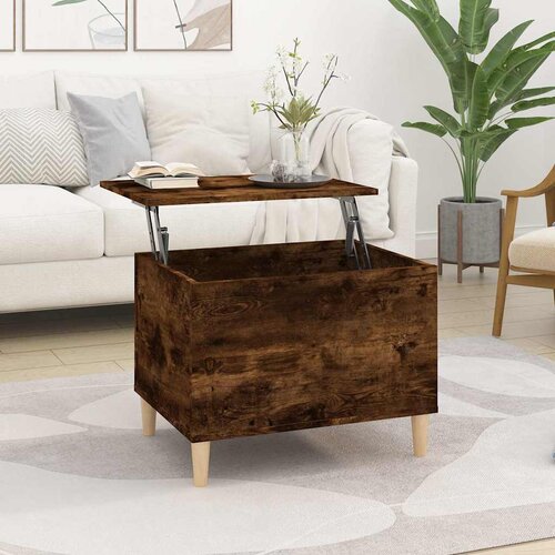  Stolić za kavu boja hrasta 60x44,5x45 cm konstruirano drvo Smeđa Cijene