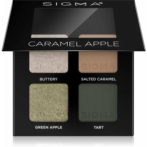 Sigma Beauty Quad paleta senčil za oči odtenek Caramel Apple 4 g