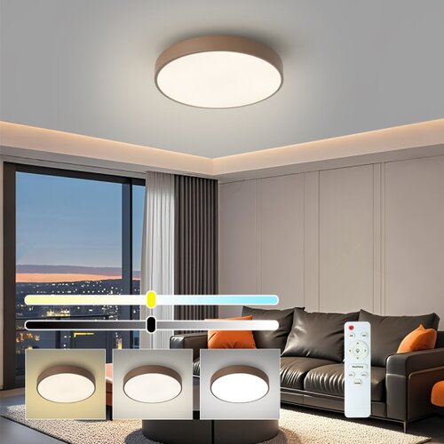  Brilagi - LED prigu&amp;scaron;iva stropna svetiljka POOL LED/36W/230V 3000-6000K 30 cm braon+daljinski upravljač Slike