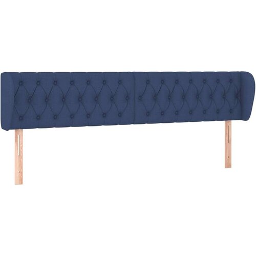  Uzglavlje s u&amp;scaron;ima plavi 203x23x78/88 cm od tkanine Slike