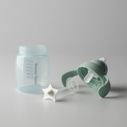 Tommee Tippee nastavek za lonček lonček s slamico in ročaji, 6m+, 240ml mint Slike