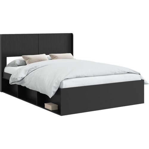  Okvir za krevet s pohranom i uzglavljem Crna 135 x 190 cm - Crna 135 x 190 cm Slike