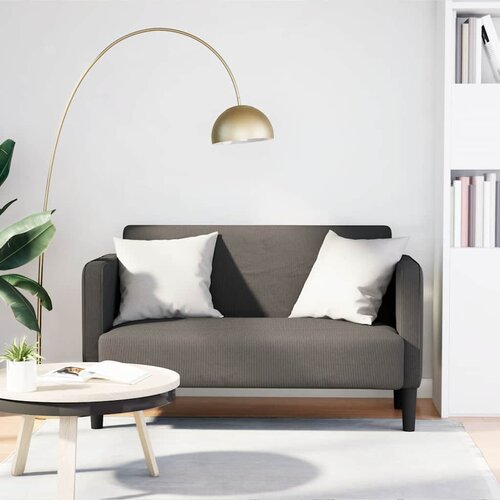 VidaXL Dvosjed kauč svijetlosiva 109 cm samt tkanina Slike
