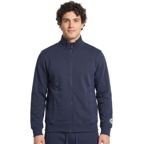 Leone 1947 Flis Man High Collar Patch Modra Slike