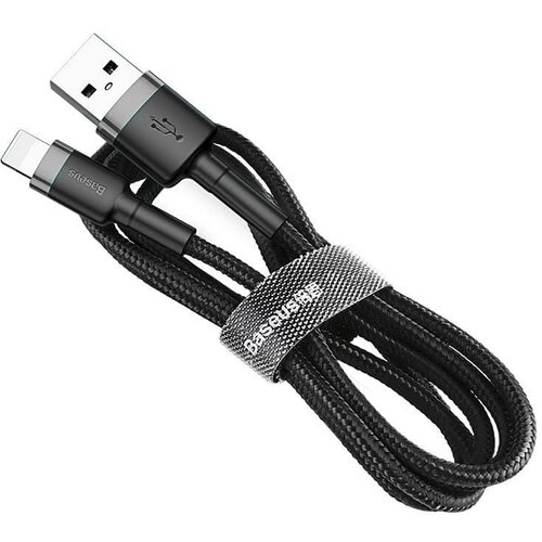 Baseus Cafule USB Lightning kabel 2.4A 50 cm (sivo+crno) Slike