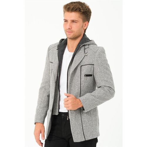 Dewberry K7532 MEN S COAT DIAGONAL GREY ePonuda