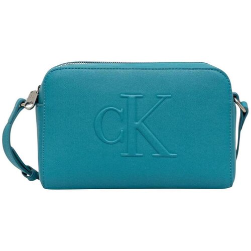 Calvin Klein Jeans Torbe za čez ramo SCULPTED EW CAMERA BAG LV04K3036G Zelena Slike