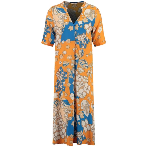 Key Largo Obleka ' KATY ' modra / oranžna