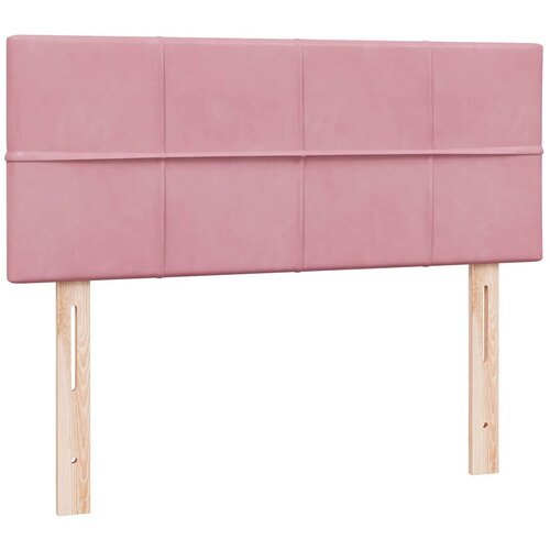 Box Spring krevet s madracem ružičasti 120x220 cm samt Slike
