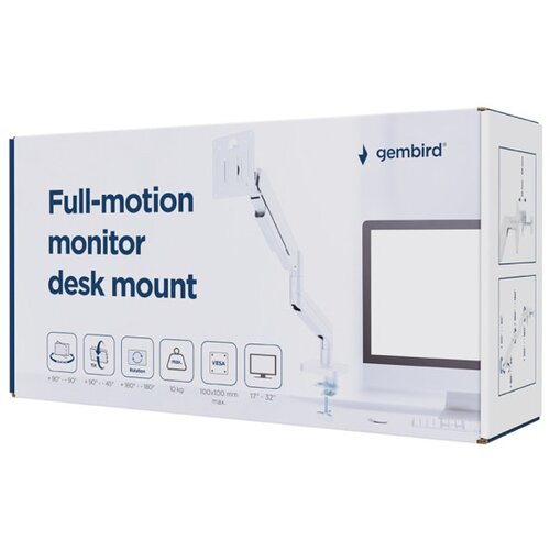  MA-DA1-04-W podesivi drzac za monitor, tilt, 17-32 max.10kg White Cene