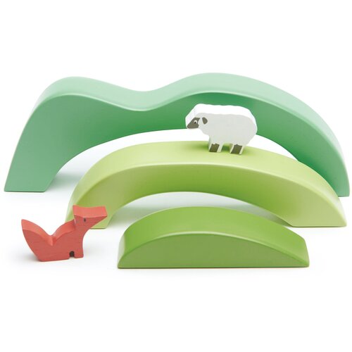 TENDER LEAF TOYS leseni hribčki in doline green hills Cene