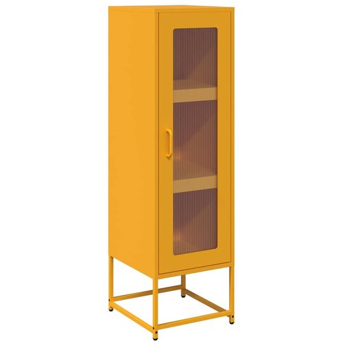 Maison Chic Komoda - Predalnik Gorčično rumena 36x39x123 cm Hladno valjano jeklo, (21722268) Slike