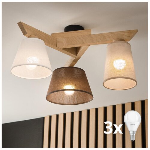  Brilagi - LED plafonski luster ANTHONY 3xE14/40W/230V hrast Cene