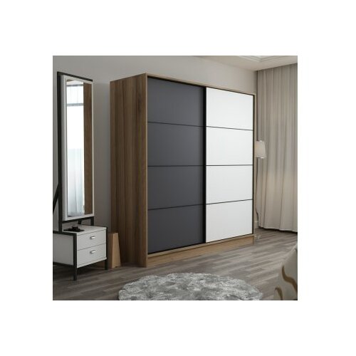 Hanah home Ormar Kale-3982, 180x210x52 cm, Antracit-Bijeli Cene