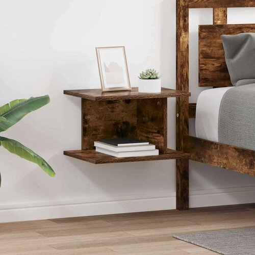  Noćni ormarić 2 pcs Dimljeni hrast 40 x 30 x 25 cm Cijene