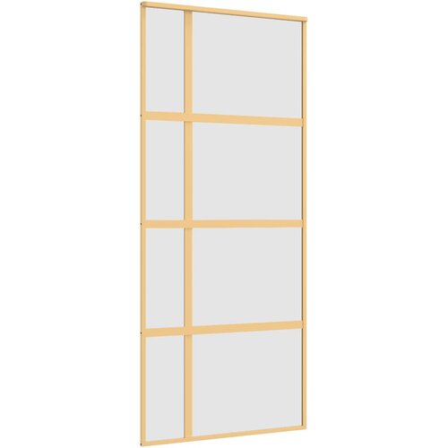vidaXL Klizna vrata zlatna 90 x 205 cm matirano staklo ESG i aluminij Cene