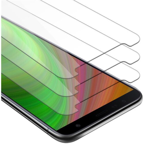 Cadorabo 3x Oklepna folija, združljiva z Samsung Galaxy J4 PLUS - Za&amp;scaron;čitna folija v visoka prosojnost - 3-pack Kaljeno za&amp;scaron;čitno steklo za zaslone s trdoto 9H in združljivostjo s 3D dotikom, (20548638) Slike