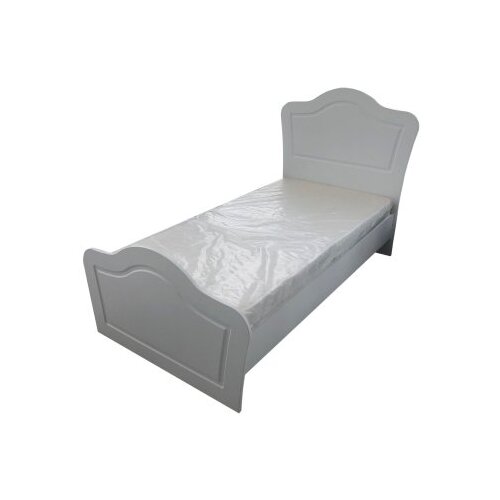 Hanah home Rb-022 Matte White Single Bedstead Slike