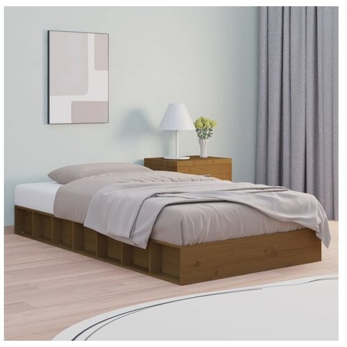  Posteljni okvir medeno rjav 75x190 cm 2FT6 trles Cene