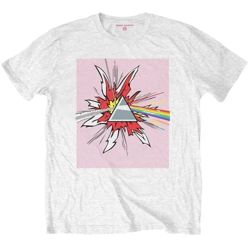 Pink Floyd Majica Lichtenstein Prism Unisex White 2XL