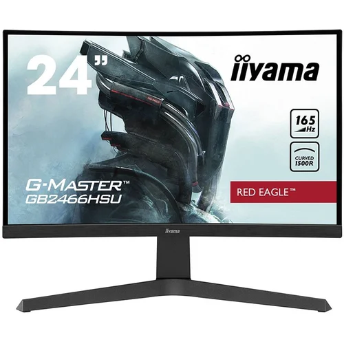 Iiyama Monitor 23.6” Red Eagle GB2466HSU-B1 VA, 1920х1080, 165hz, Curved, 250cd, 1100:1, HDMI*2,...