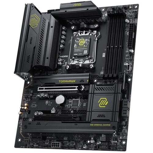 MSI PLACA-M&amp;Atilde;E MAG B850 TOMAHAWK WIFI PARA AM5 DDR5 WIFI USB3.2 PCIE5.0 ATX, (5000260936) Slike
