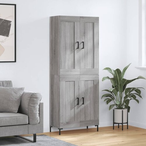  Visoka komoda siva sonome 69,5x34x180 cm od konstruiranog drva Slike