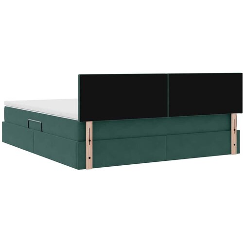  Krevet s od storage s madracem Tamnozelena 180 x 200 cm Bar&amp;scaron;un Slike