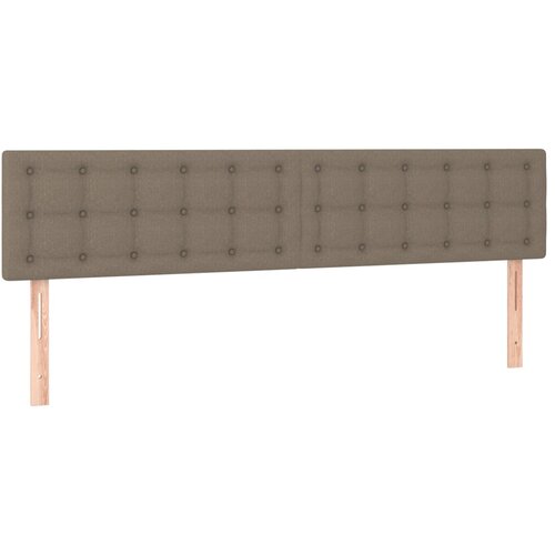 Maison Chic Posteljno vzglavje - Vzglavna omarica 2 kosa taupe 100x5x78/88 cm blago, (22077549) Slike